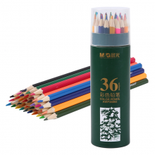晨光(M&G)文具36色木质彩铅 儿童画笔彩色铅笔 学生填色笔套装36支/筒AWP36802